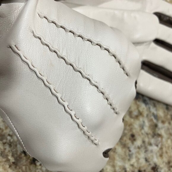 LEATHER & CASHMERE Made in ITALY --Lined Gloves NEW!! - Picture 9 of 12